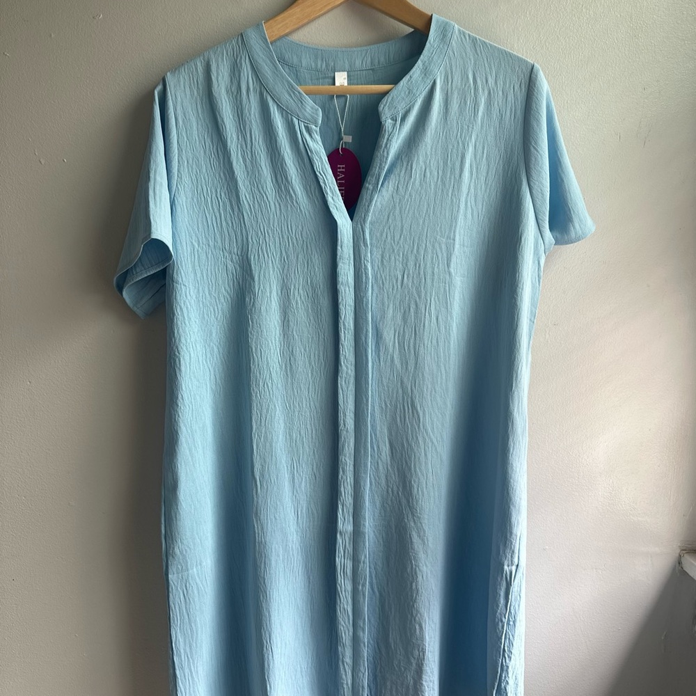 Light Blue Women's Mini Dress